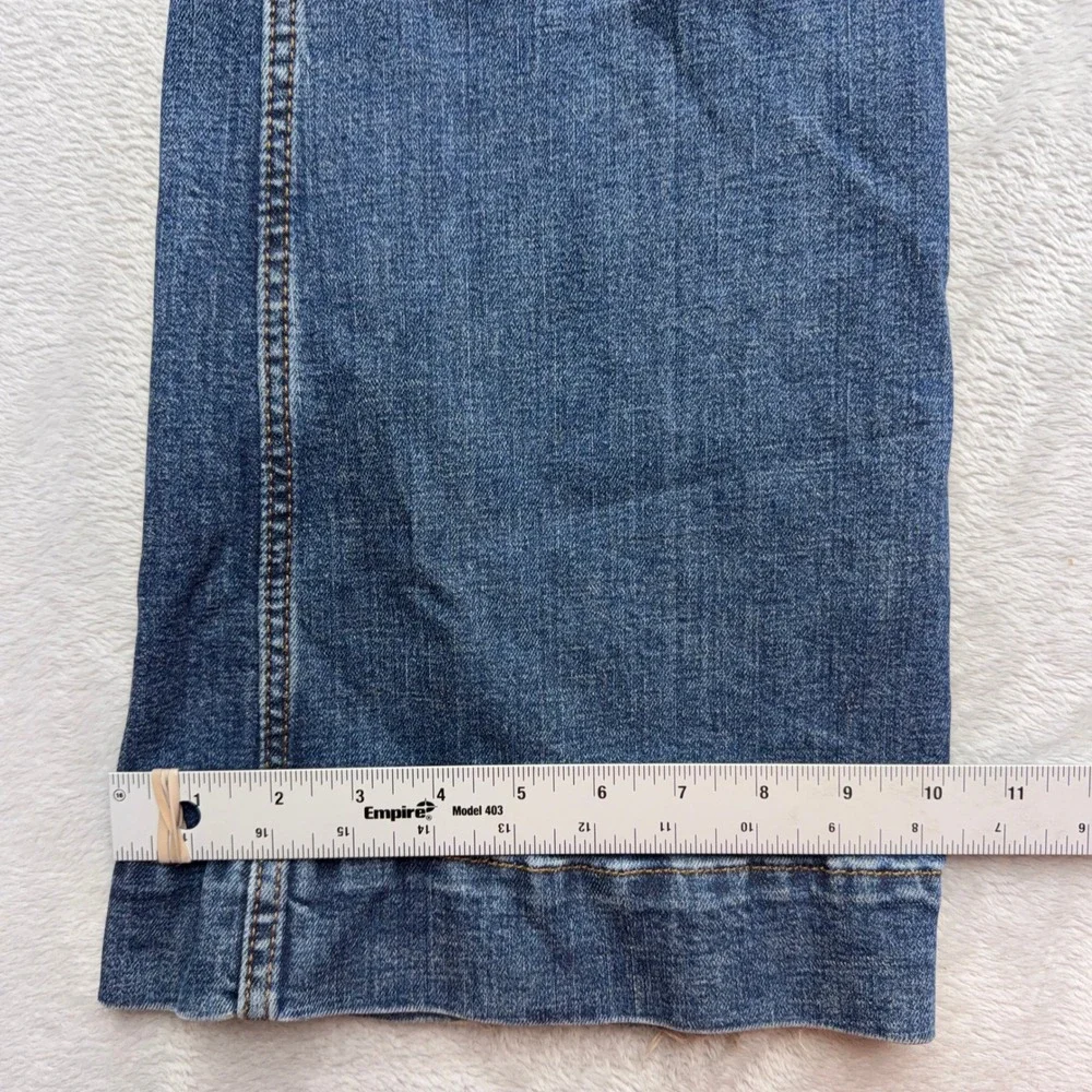 Wrangler Jeans Womens 35 Blue Retro High Rise Trouser Wide Leg Denim Pants